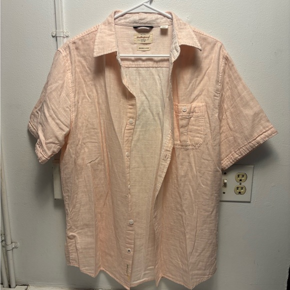 Original Weatherproof Vintage Cream Button Up Shirt White M Preppy - Picture 1 of 3